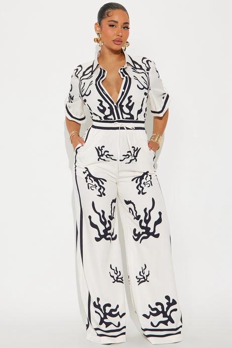 Golden Hour Satin Wide Leg Jumpsuit – Summer Edition - BYS