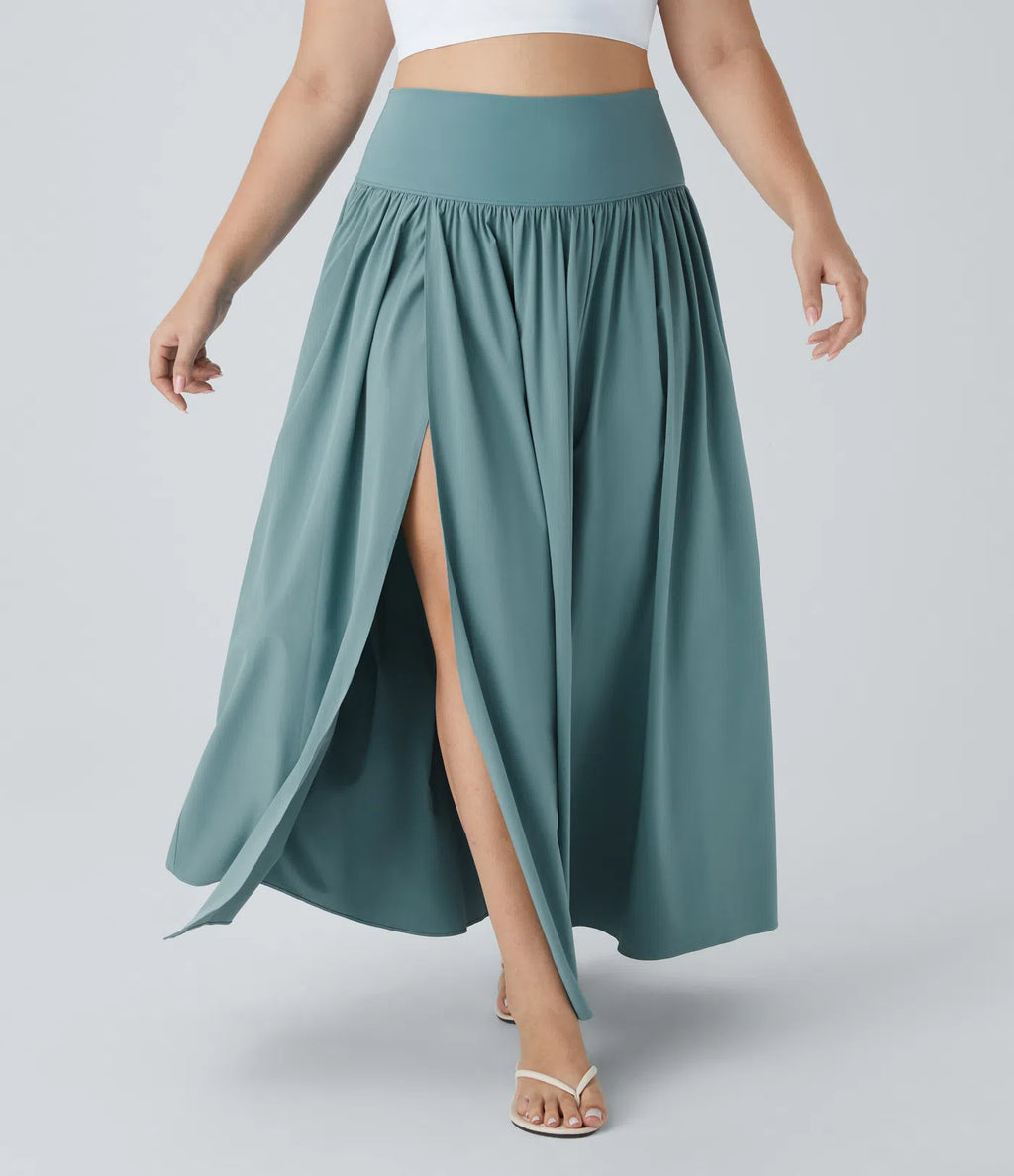 Breezeful™ Allure Flowy High-Waisted Maxi Skirt with Pockets