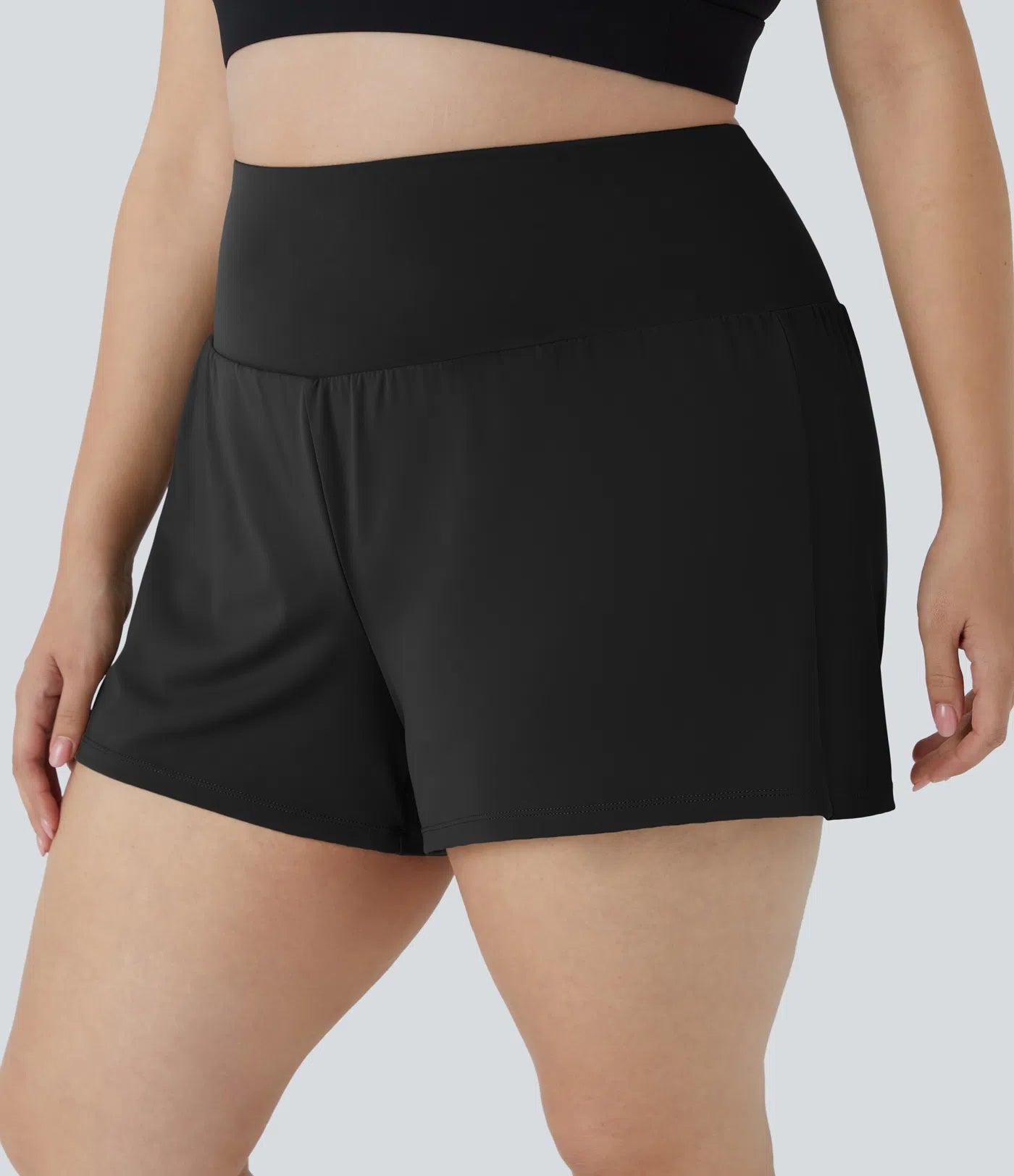Allure 2-in-1 High-Waisted Yoga Shorts with Pockets