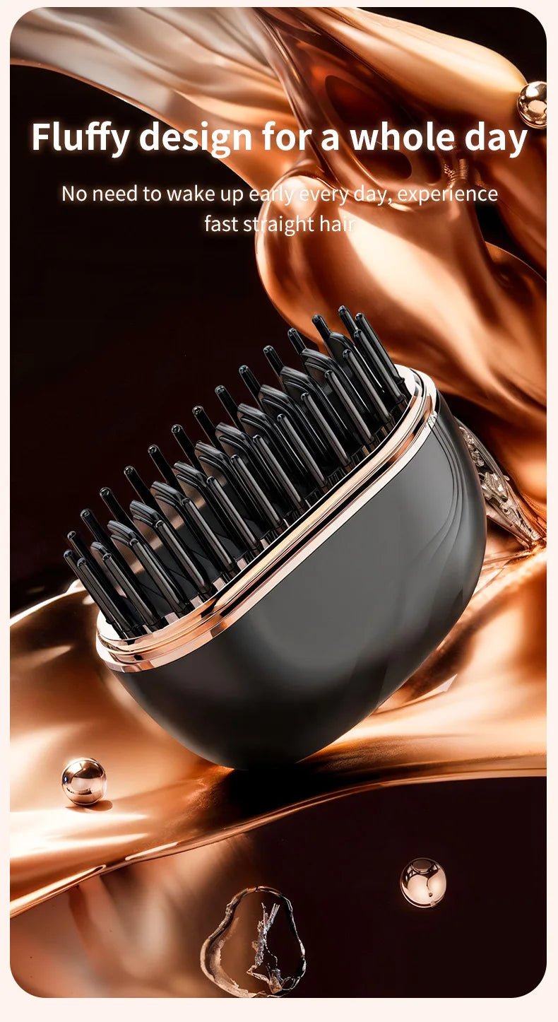 2025 New Mini Straightener Rechargeable Portable Hair Straightener Brush Anti - Scald Shell Cordless USB Charging Straighteners - BeyoutifulSpot®