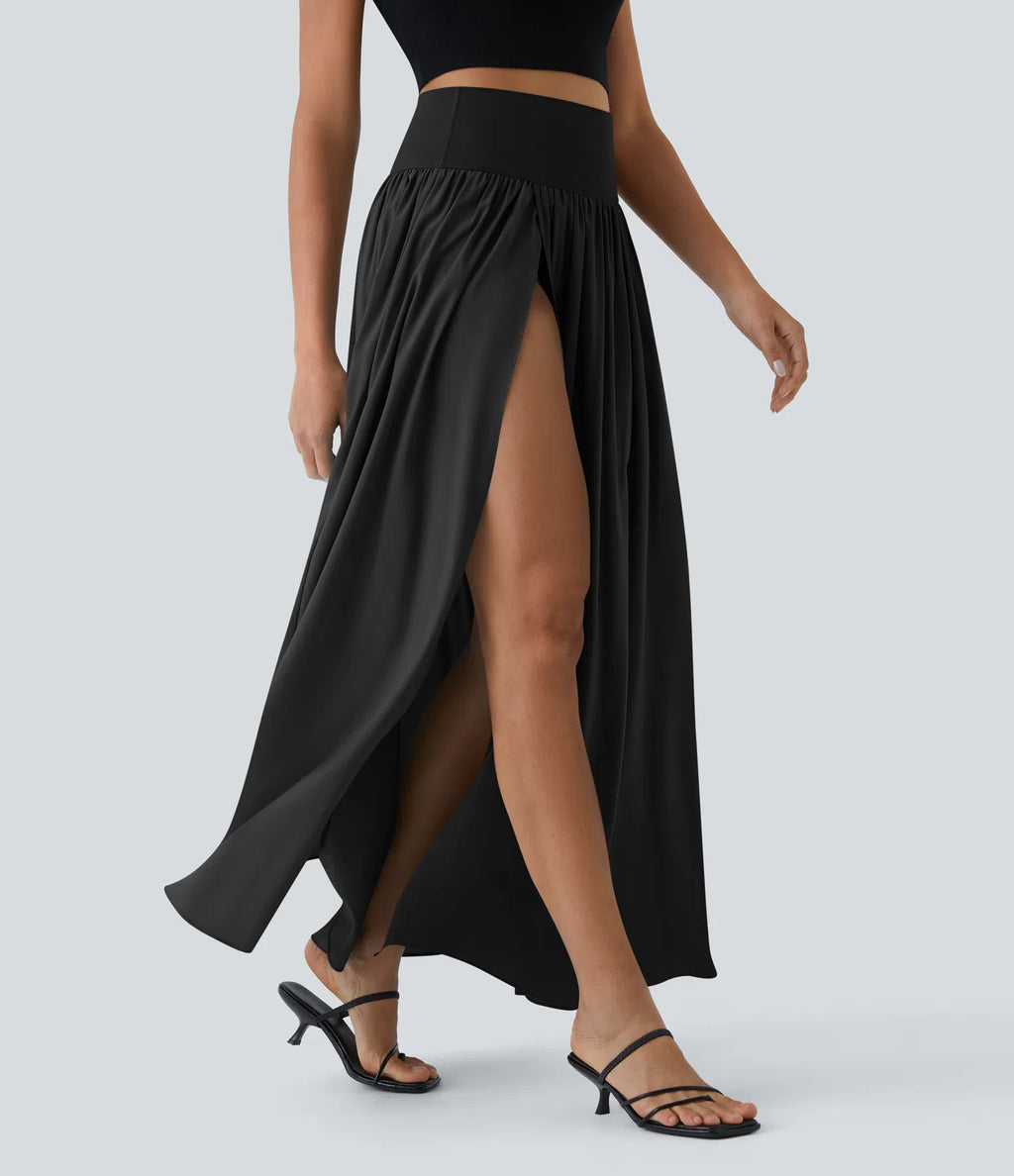 Breezeful™ Allure Flowy High-Waisted Maxi Skirt with Pockets