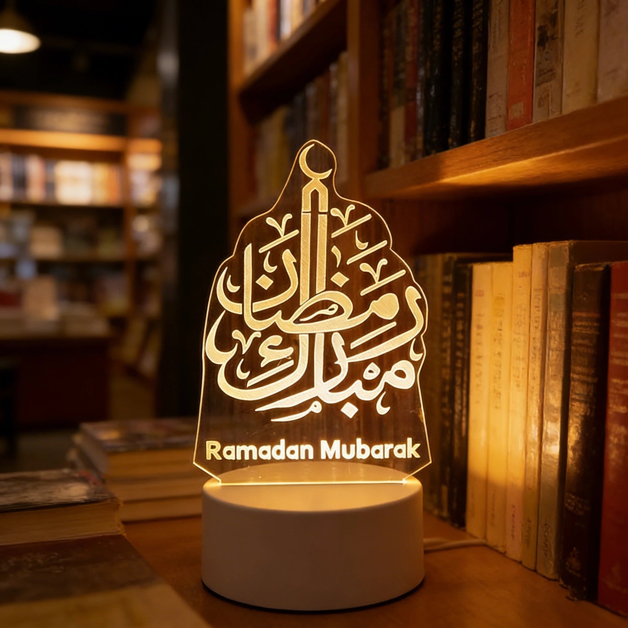 3D LED Eid Mubarak Light - Ramadan Decoration Table Lamp - BeyoutifulSpot®