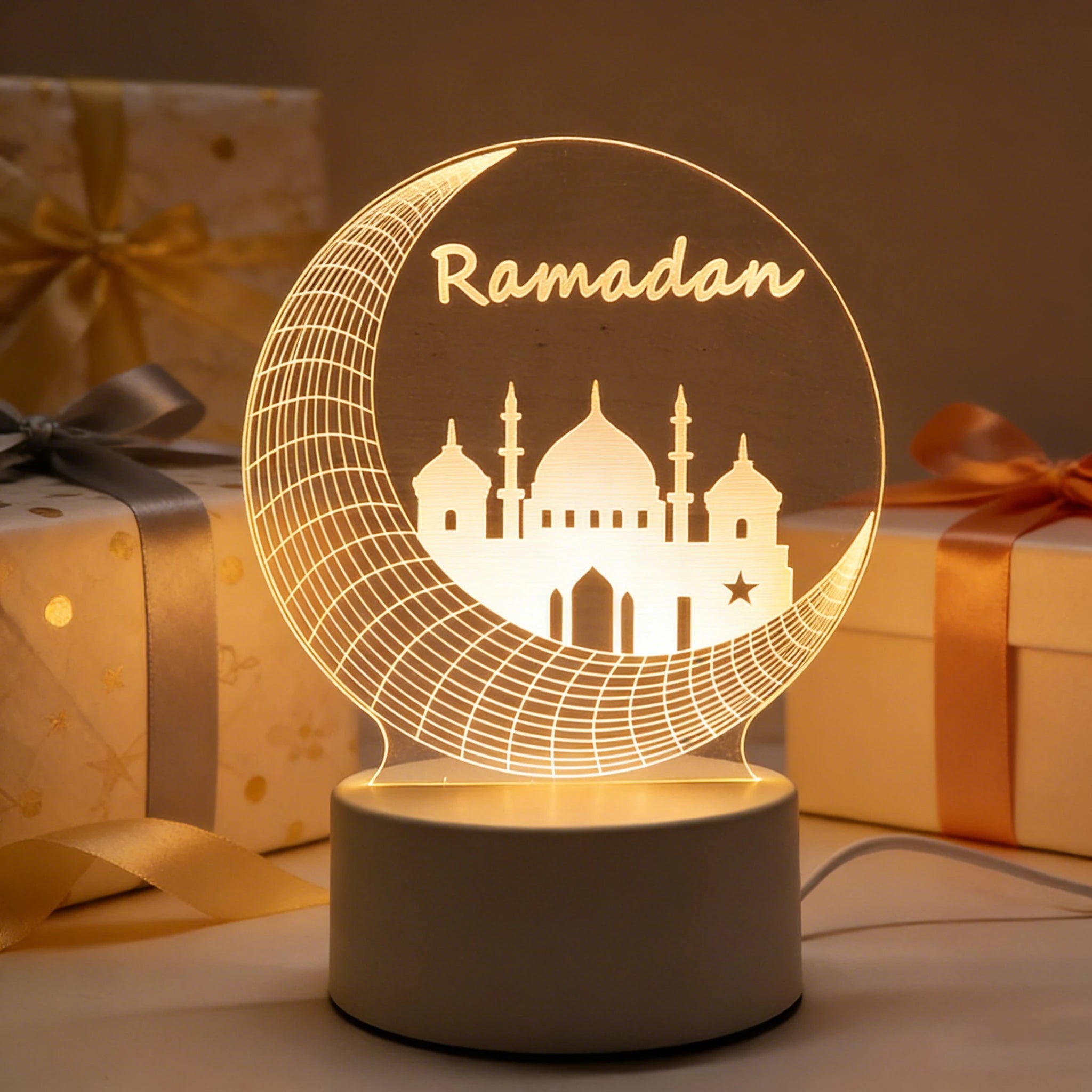 3D LED Eid Mubarak Light - Ramadan Decoration Table Lamp - BeyoutifulSpot®