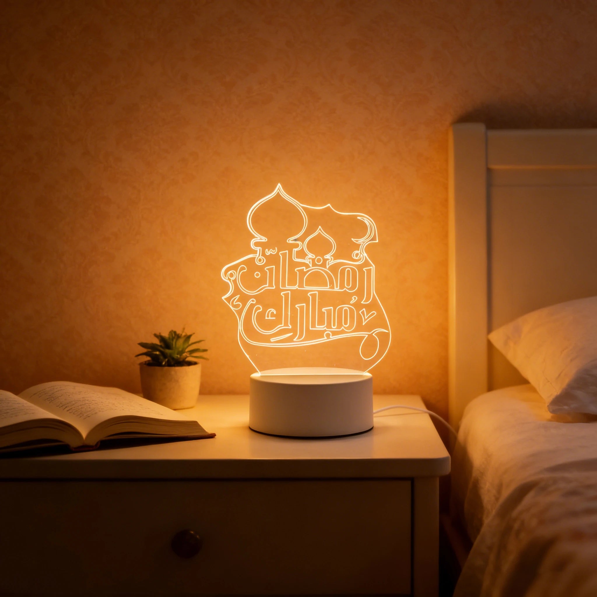 3D LED Eid Mubarak Light - Ramadan Decoration Table Lamp - BeyoutifulSpot®