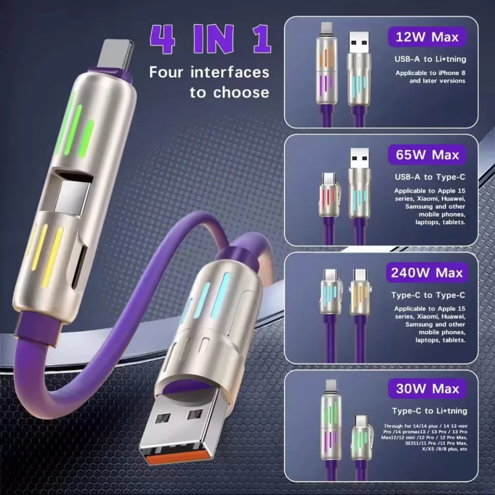 FlexCoil™ Pro – Retractable Fast-Charging Cable