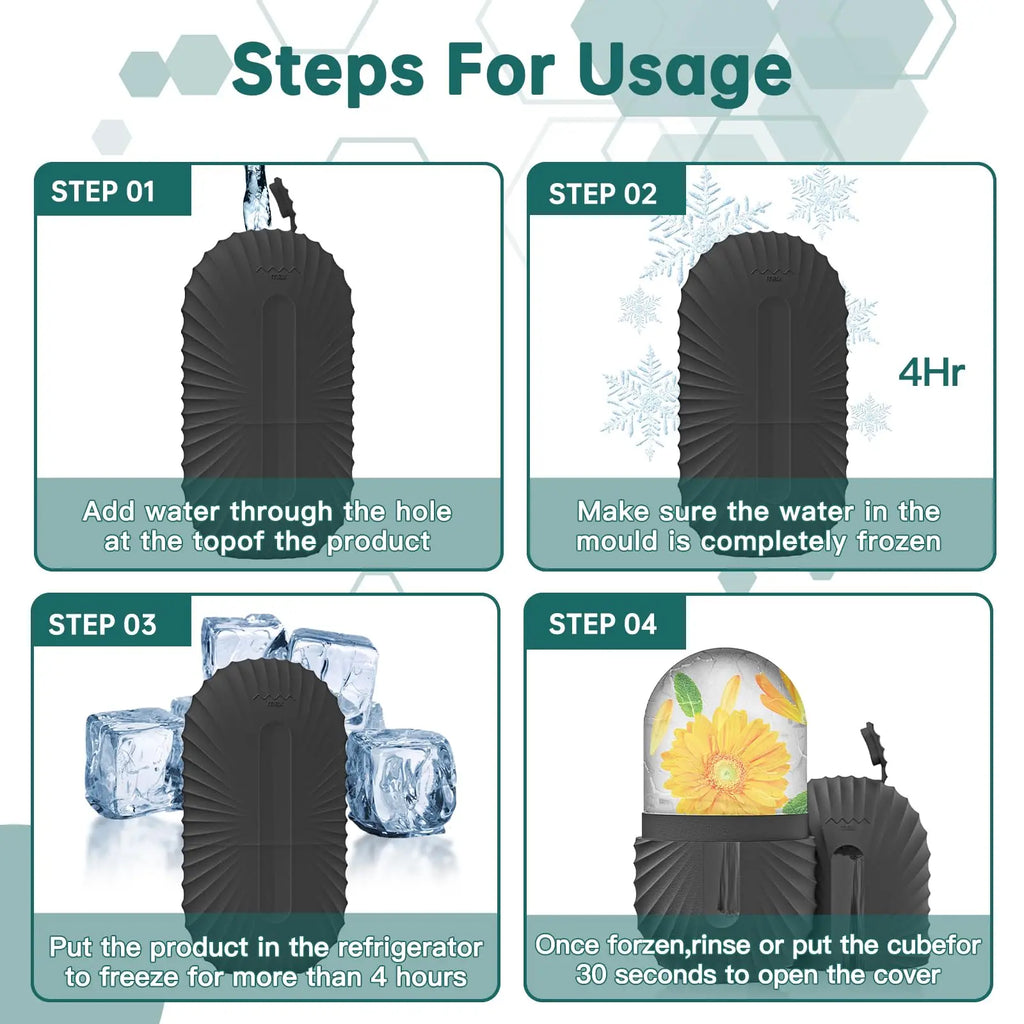 GlowSculpt Ice Trio™ — 3-in-1 Cold Therapy Face Sculpting Kit (Ice Roller + Gua Sha + Cube Mold)