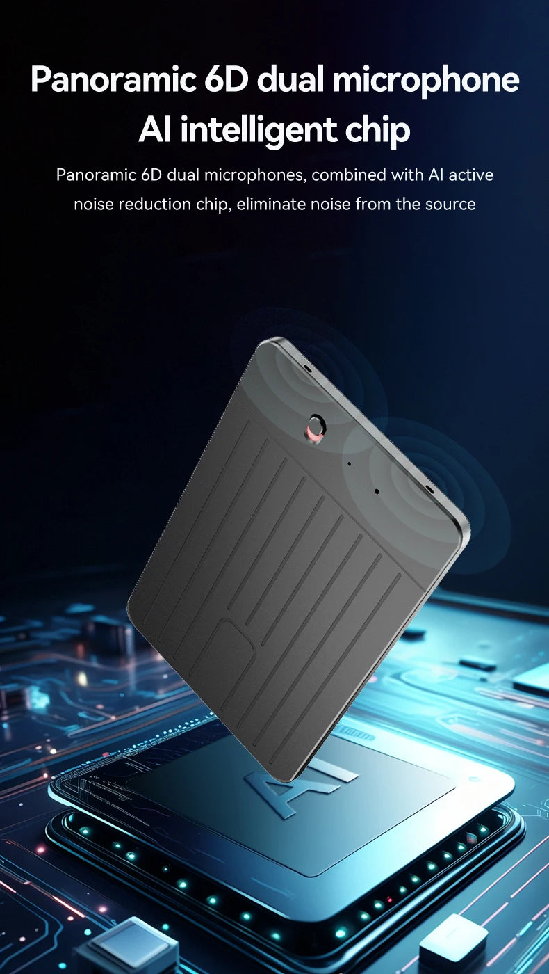 Intelligent AI ChatGPT-4 App Phone Call Voice Recorder 8-128GB Transcribe Summarize Sound Device Audio Dictaphone