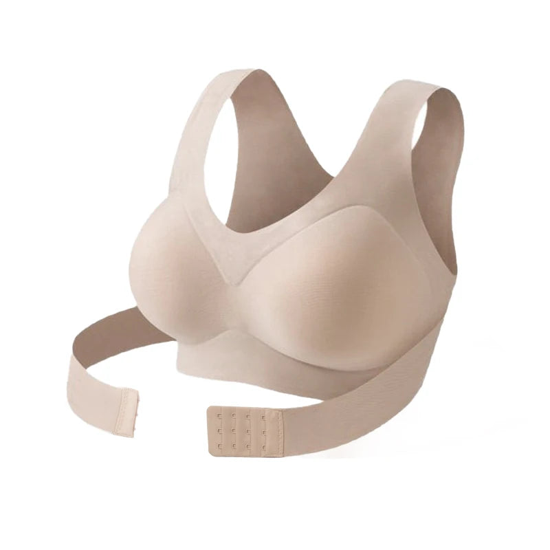 InvisiLift™ Seamless Push-Up Bra  Wire-Free Lift & Cross-Back Support
