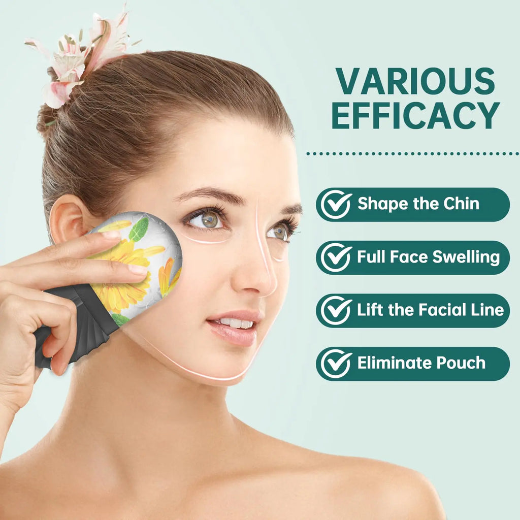 GlowSculpt Ice Trio™ — 3-in-1 Cold Therapy Face Sculpting Kit (Ice Roller + Gua Sha + Cube Mold)