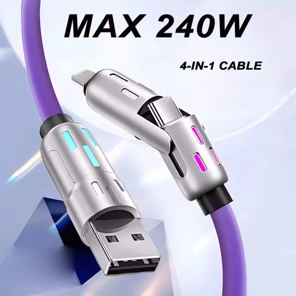 FlexCoil™ Pro – Retractable Fast-Charging Cable