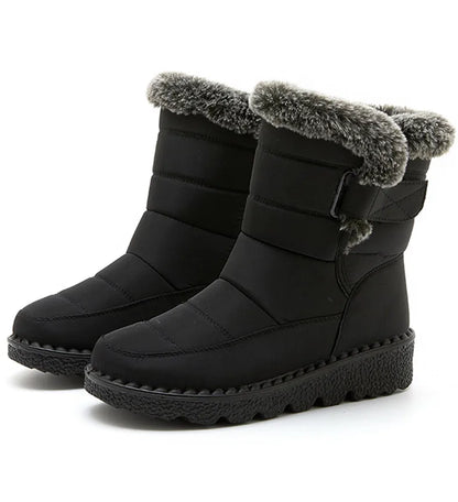 Women's Boots 2025 Trend Winter Shoes For Woman Winter Boots Ankle Low Heels Botas Mujer Waterproof Snow Boots With Fur Shoes