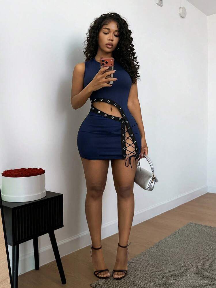 Allure Midnight Backless Dress