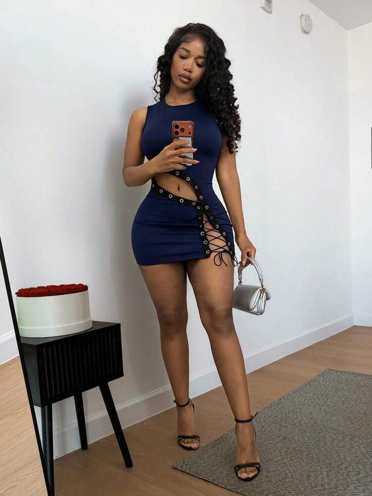 Allure Midnight Backless Dress