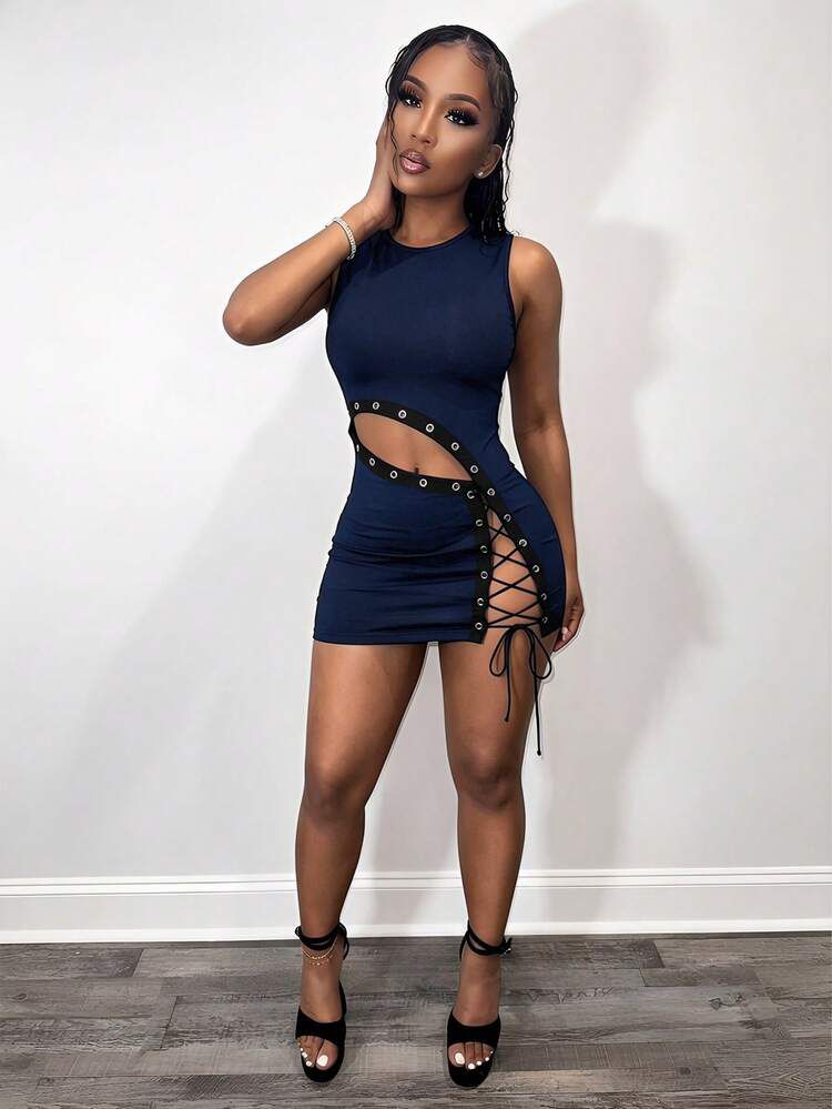 Allure Midnight Backless Dress