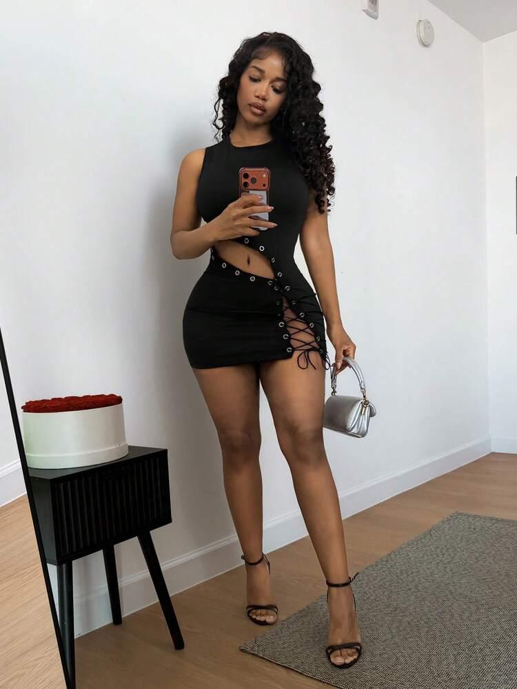 Allure Midnight Backless Dress