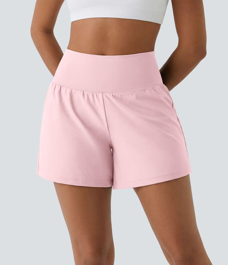 Allure 2-in-1 High-Waisted Yoga Shorts with Pockets