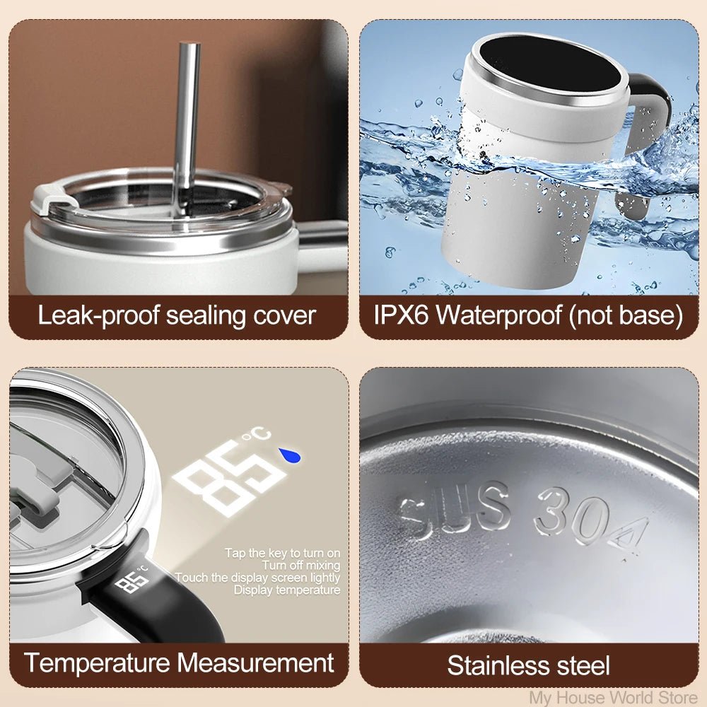 Automatic Magnetic Stirring Mug 380ML - Self - Mixing Coffee Cup - BeyoutifulSpot®