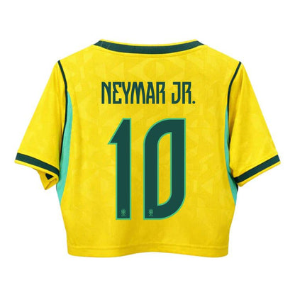 Brazil Game-Day Crop Top - Yellow & Green - BYS