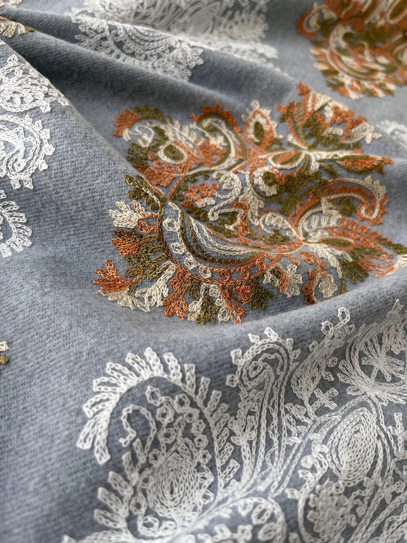 Cashmere - Feel Embroidered Scarf - BeyoutifulSpot®