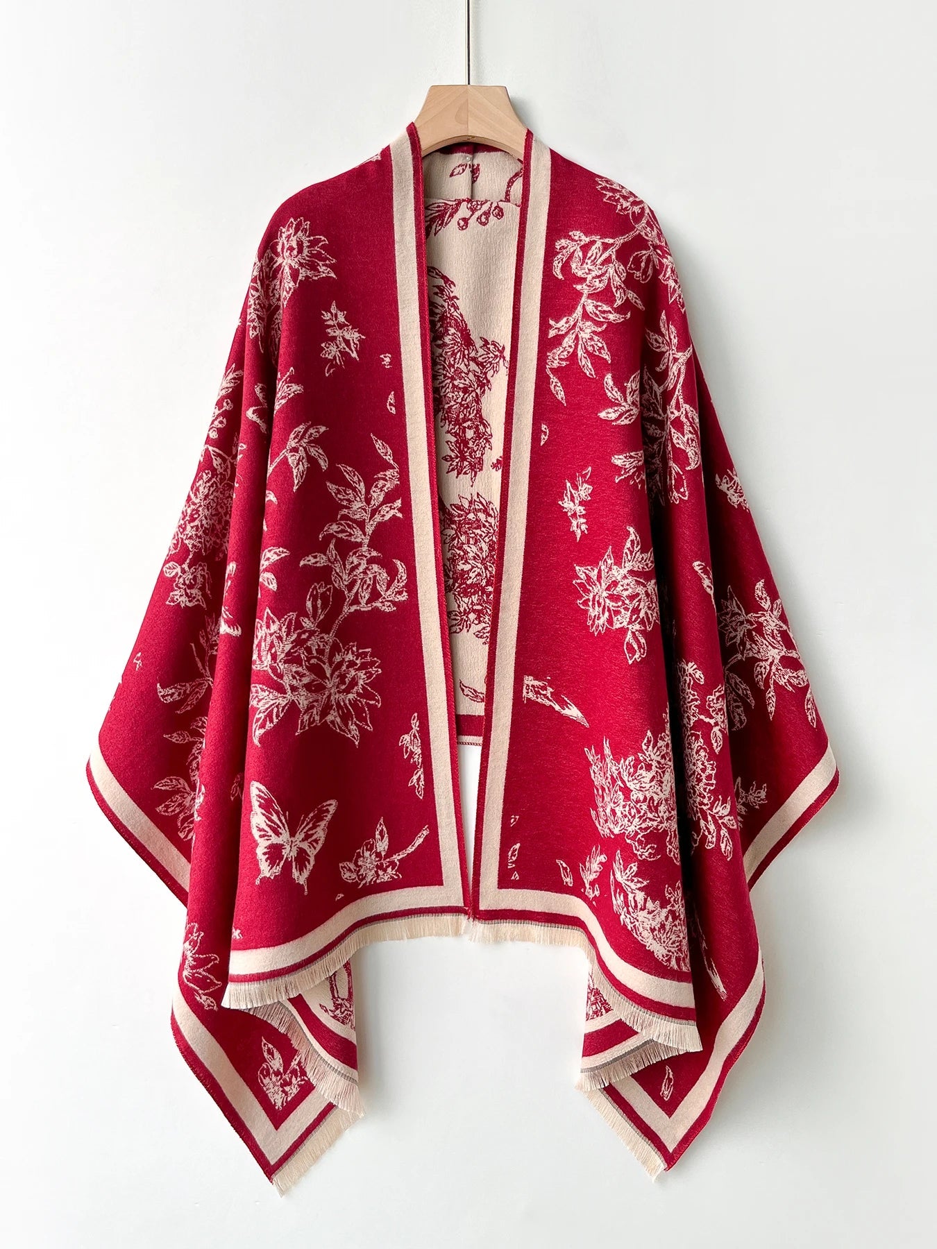 Cashmere - Feel Embroidered Scarf - BeyoutifulSpot®