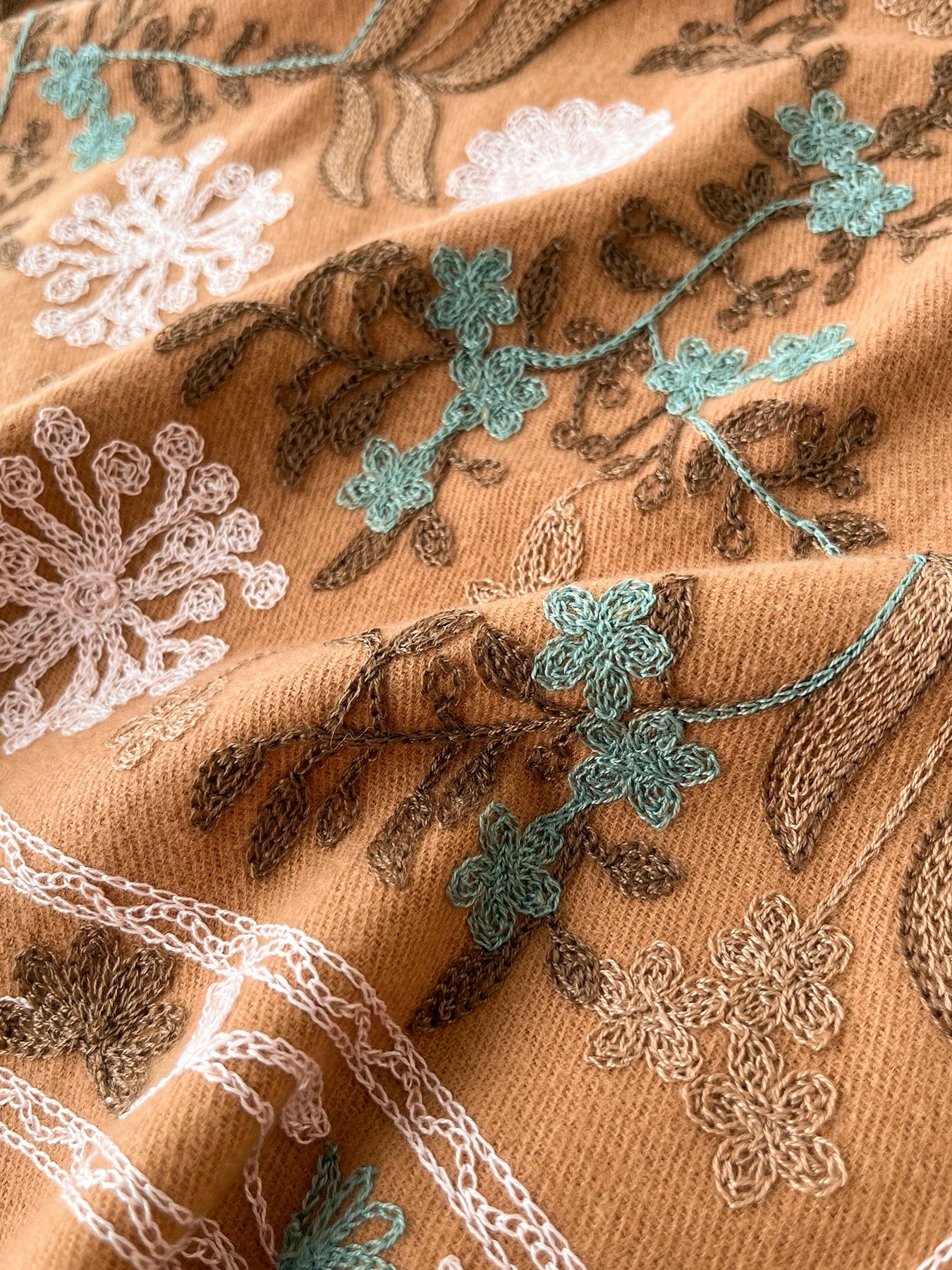 Cashmere - Feel Embroidered Scarf - BeyoutifulSpot®