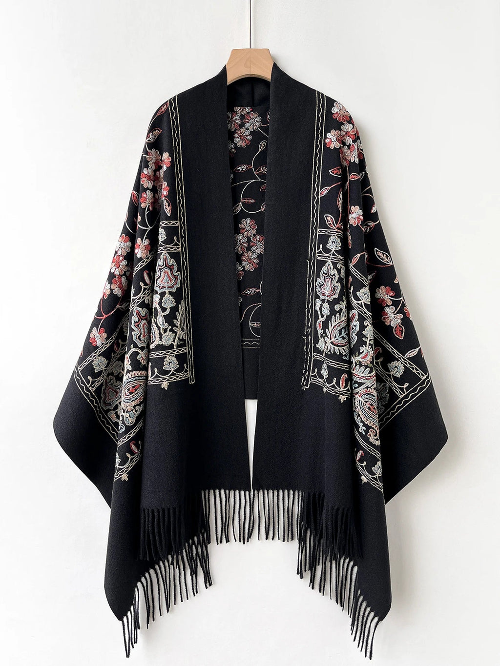 Cashmere - Feel Embroidered Scarf - BeyoutifulSpot®