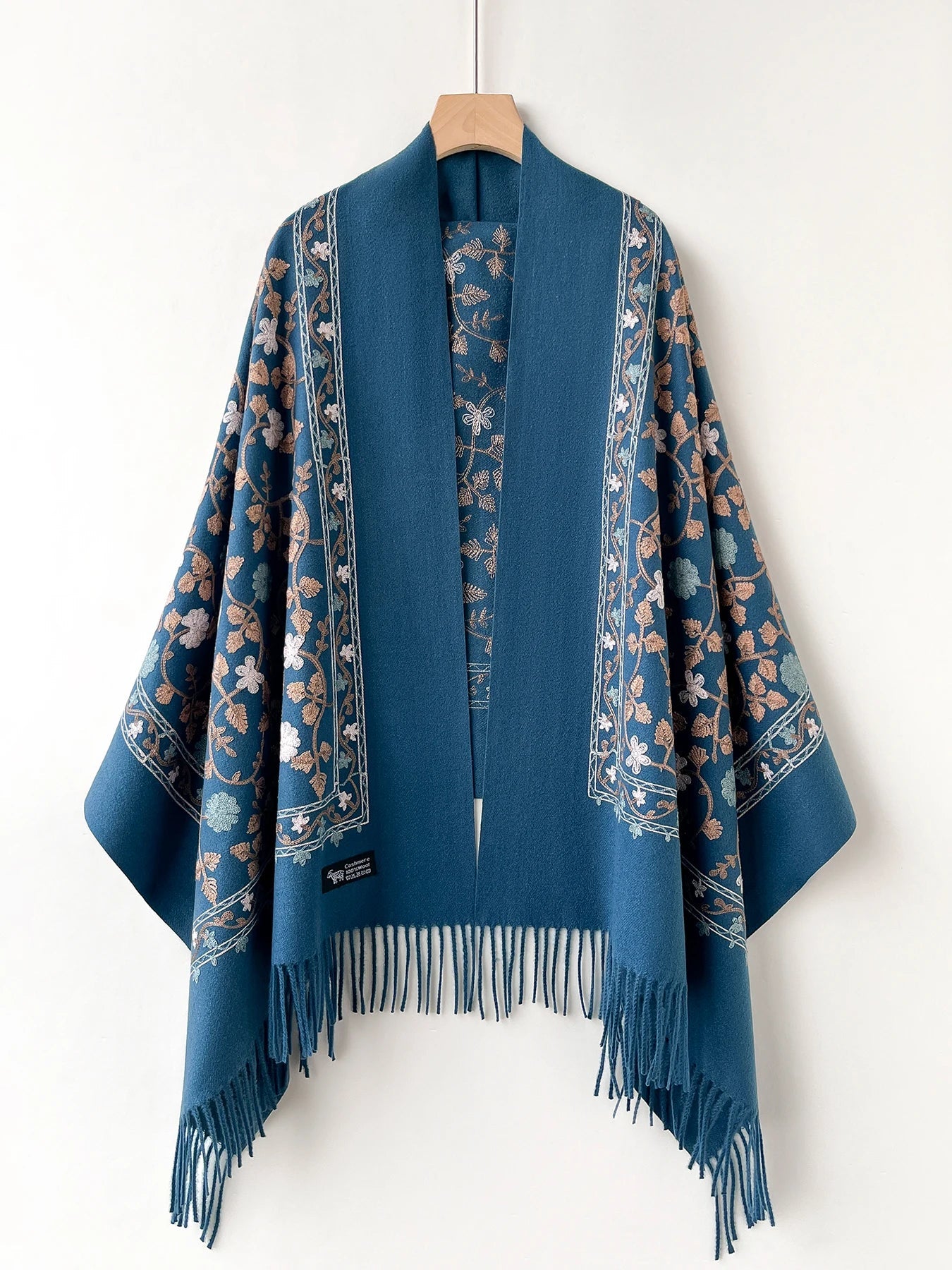 Cashmere - Feel Embroidered Scarf - BeyoutifulSpot®