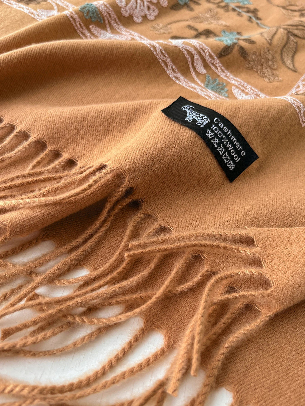 Cashmere - Feel Embroidered Scarf - BeyoutifulSpot®