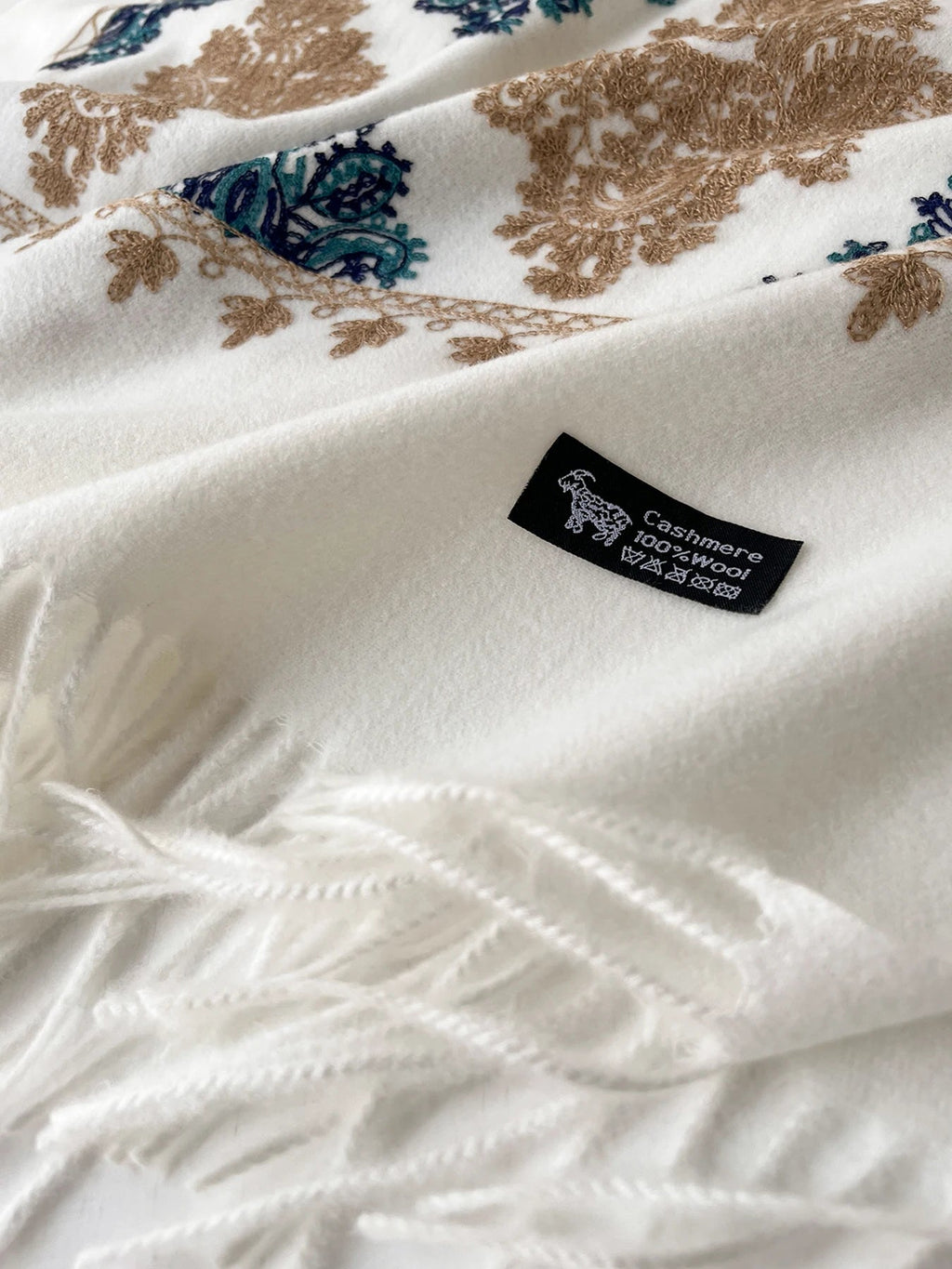 Cashmere - Feel Embroidered Scarf - BeyoutifulSpot®