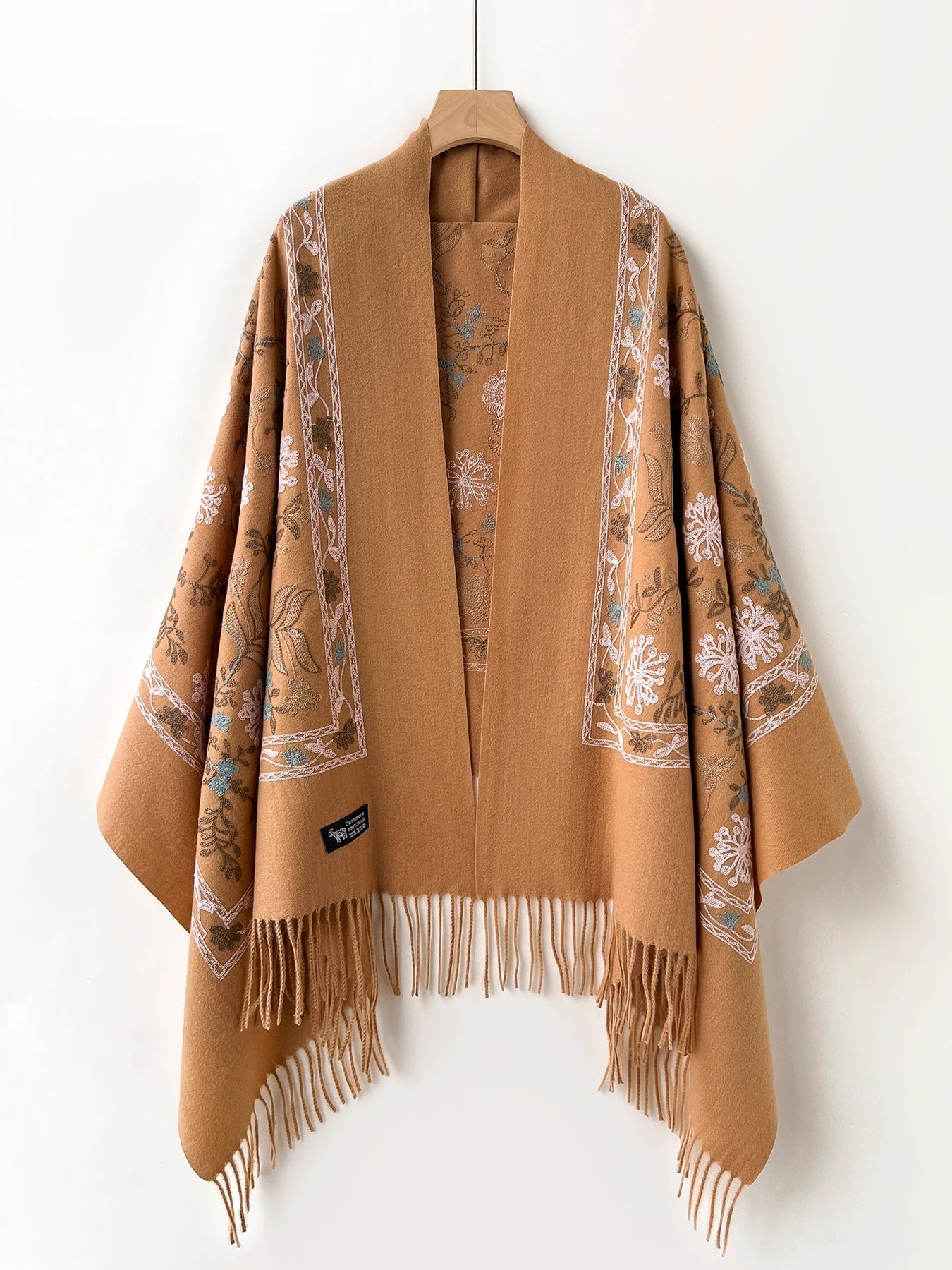 Cashmere - Feel Embroidered Scarf - BeyoutifulSpot®