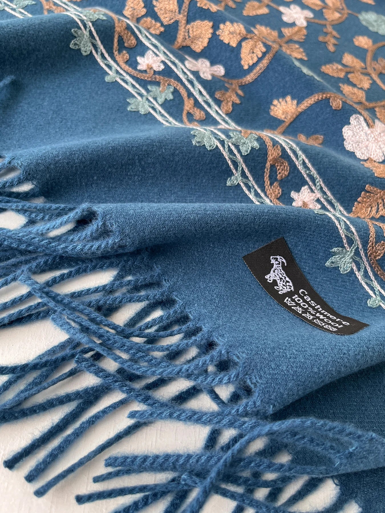 Cashmere - Feel Embroidered Scarf - BeyoutifulSpot®