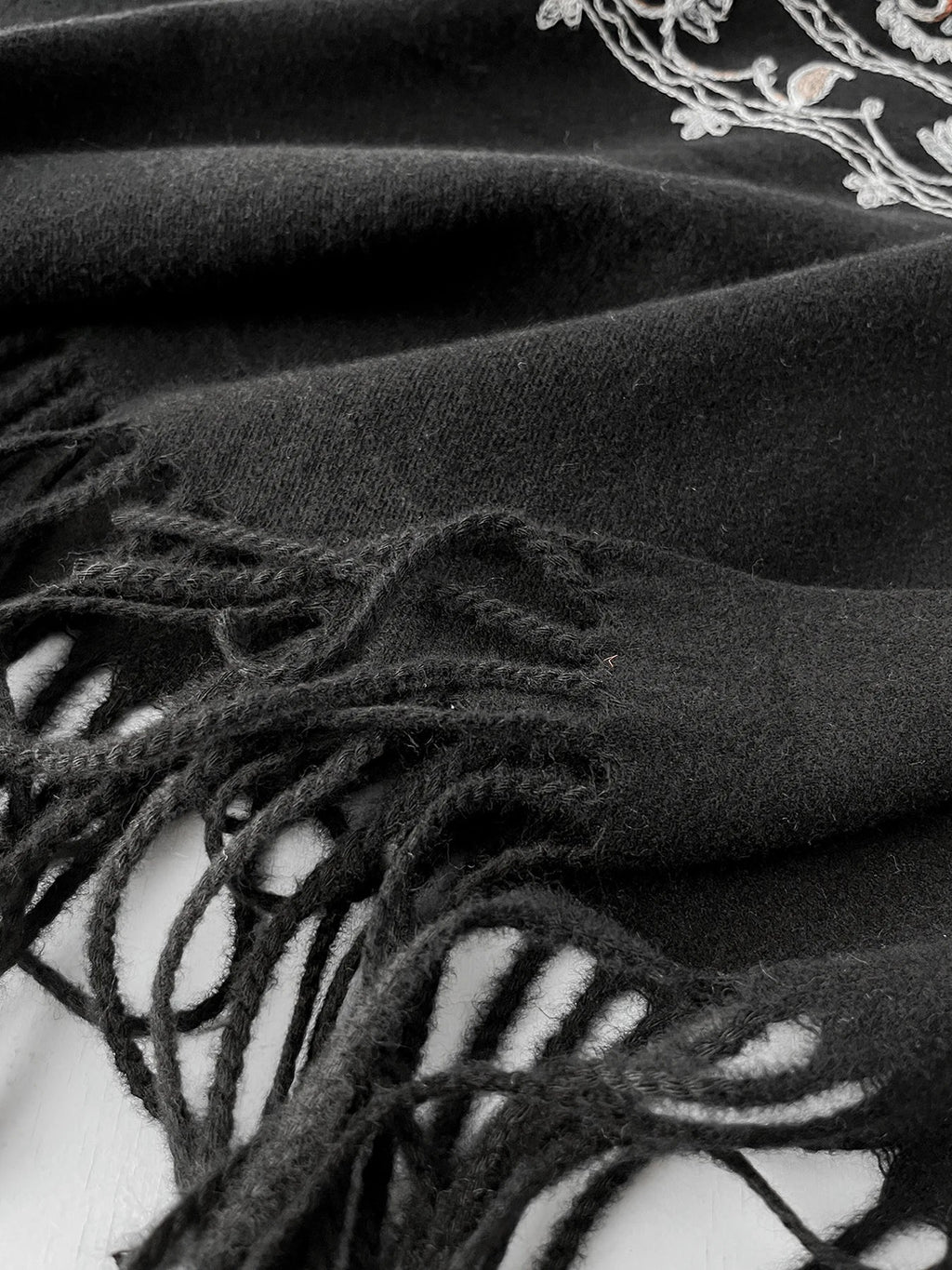 Cashmere - Feel Embroidered Scarf - BeyoutifulSpot®