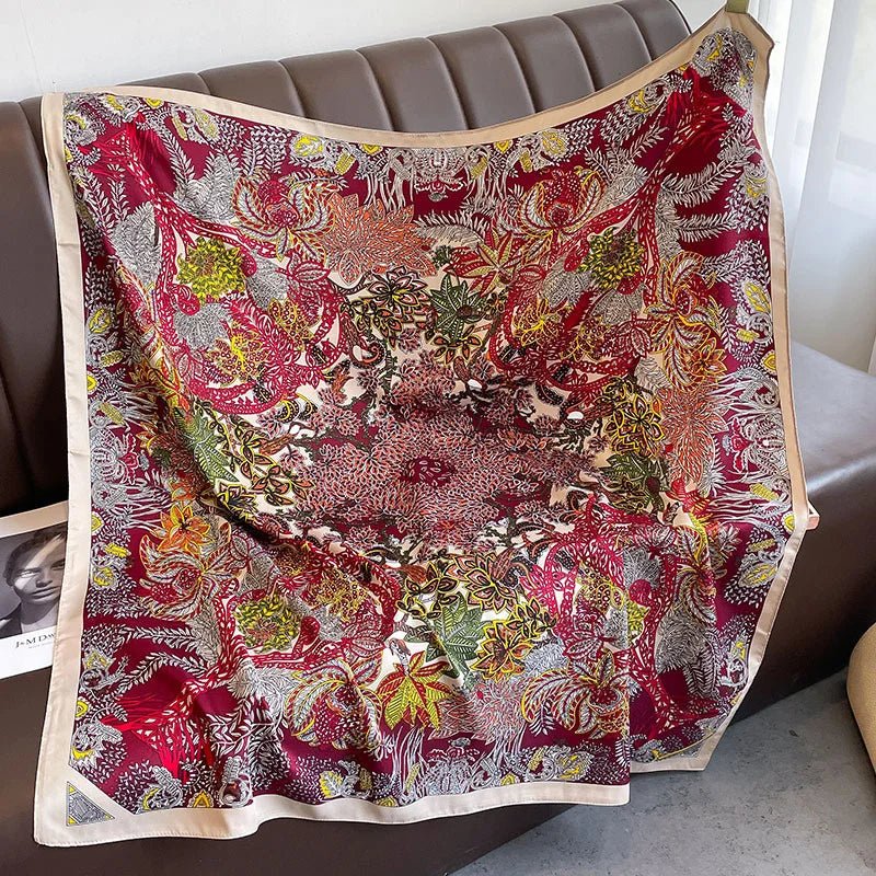 Cashmere Soft Silk - Feel Square Scarf - BeyoutifulSpot®