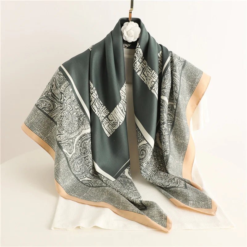 Cashmere Soft Silk - Feel Square Scarf - BeyoutifulSpot®