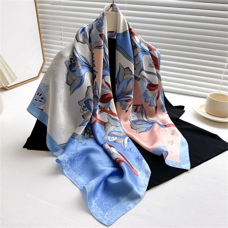 Cashmere Soft Silk - Feel Square Scarf - BeyoutifulSpot®
