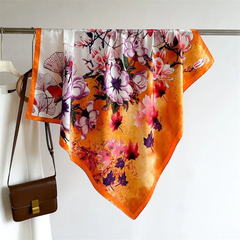 Cashmere Soft Silk - Feel Square Scarf - BeyoutifulSpot®