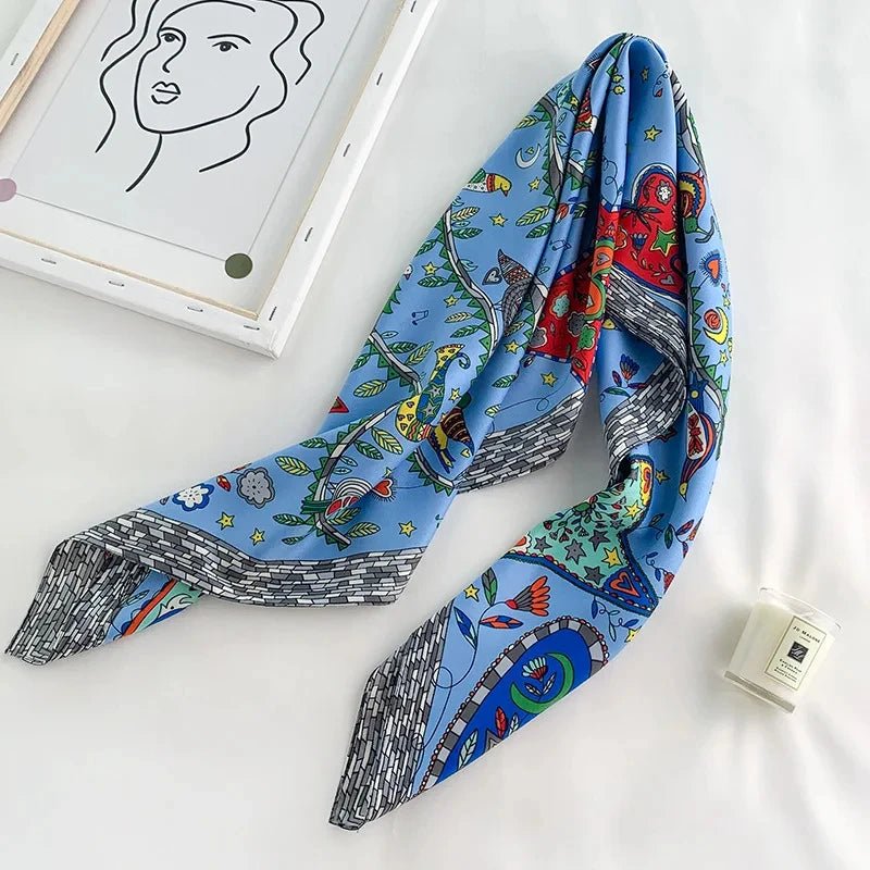 Cashmere Soft Silk - Feel Square Scarf - BeyoutifulSpot®