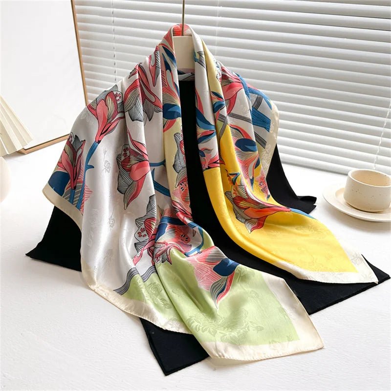 Cashmere Soft Silk - Feel Square Scarf - BeyoutifulSpot®