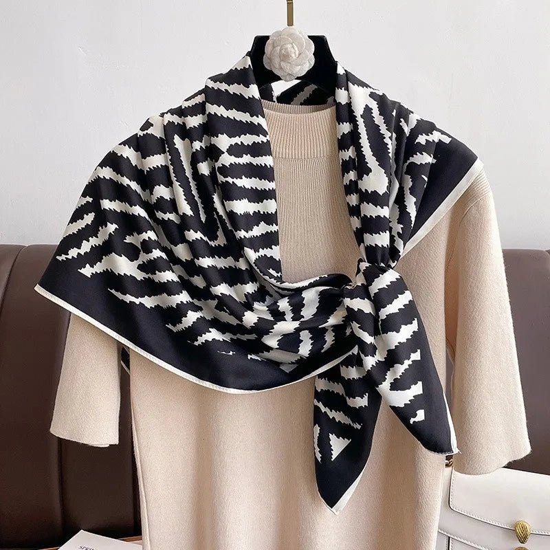 Cashmere Soft Silk - Feel Square Scarf - BeyoutifulSpot®