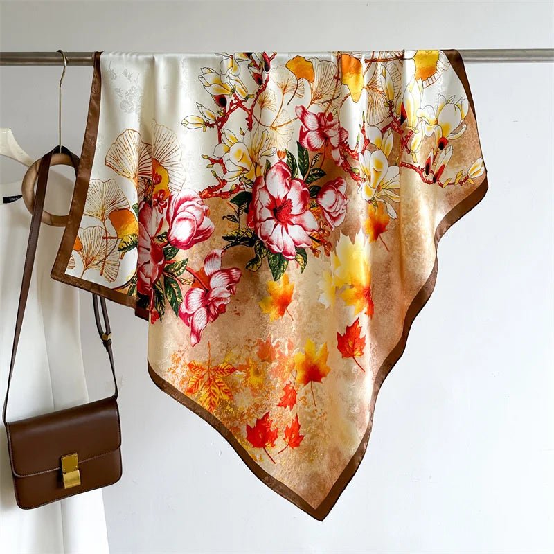 Cashmere Soft Silk - Feel Square Scarf - BeyoutifulSpot®