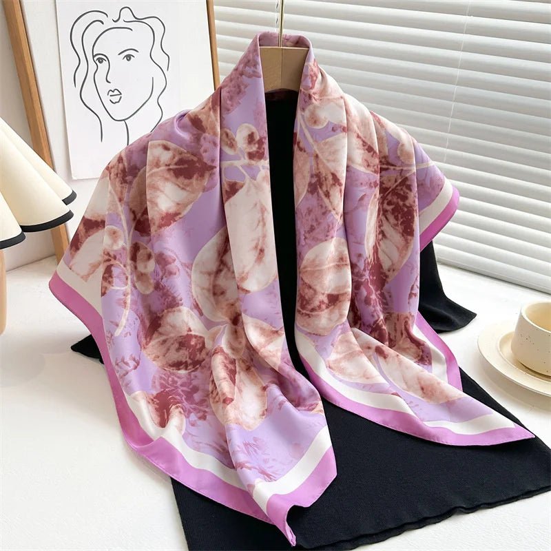 Cashmere Soft Silk - Feel Square Scarf - BeyoutifulSpot®
