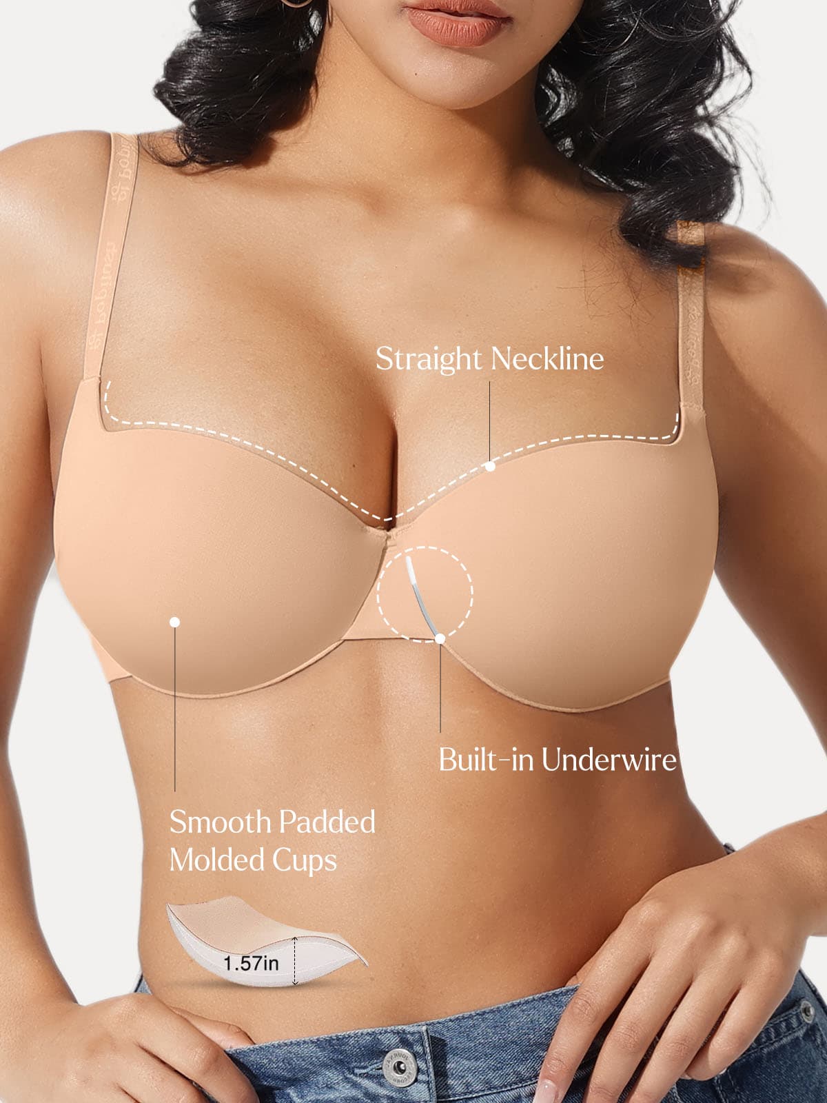 Cloud Balconette Push-Up Bra - BYS