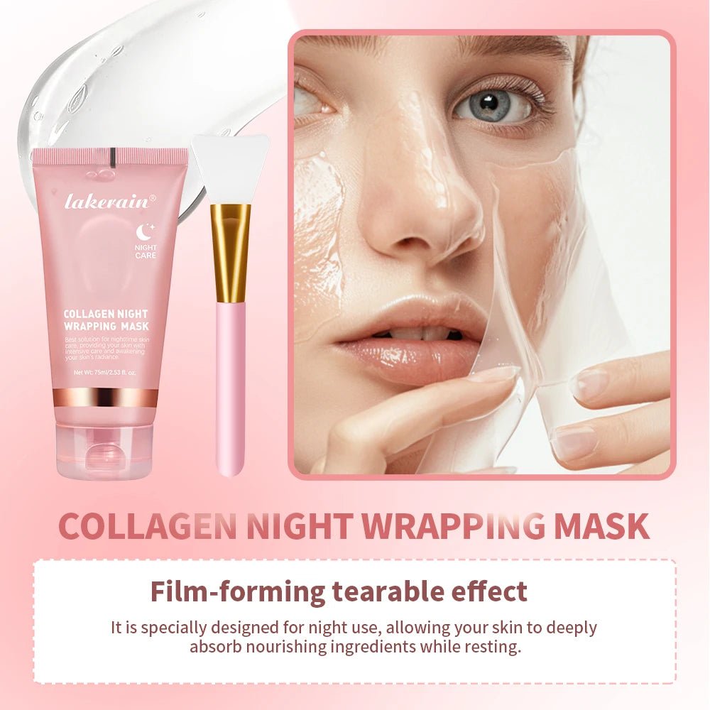 Collagen Wrapping Mask & Brush Set - Rejuvenating Face Mask - BeyoutifulSpot®