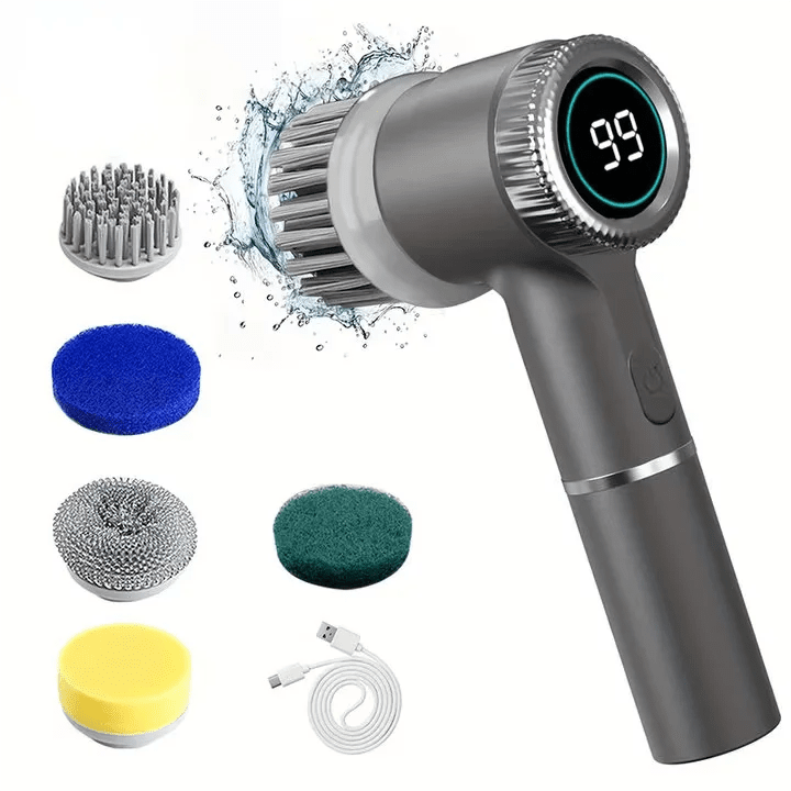 Electric Spin Scrubber - 5 Brush Heads & 3 Speeds - BeyoutifulSpot®