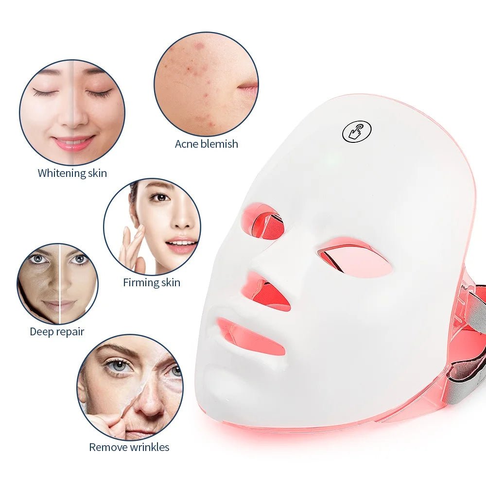 Glowskin 7 - Color LED Face & Neck Mask - BeyoutifulSpot®