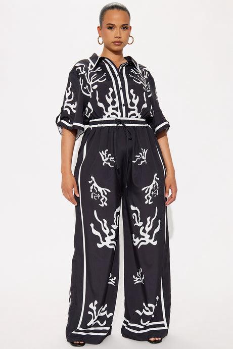 Golden Hour Satin Wide Leg Jumpsuit – Summer Edition - BYS