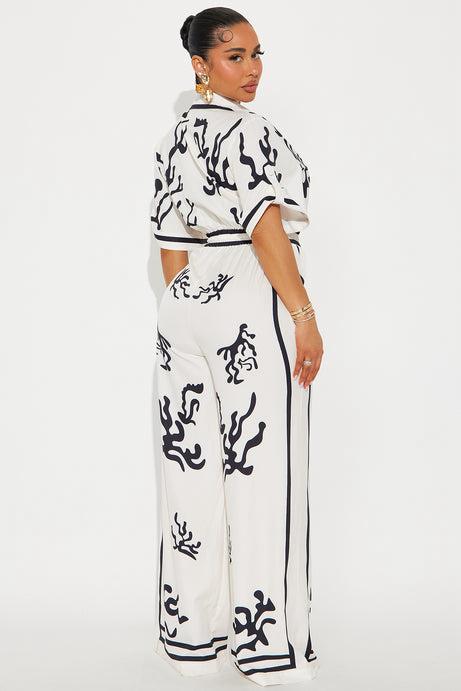 Golden Hour Satin Wide Leg Jumpsuit – Summer Edition - BYS
