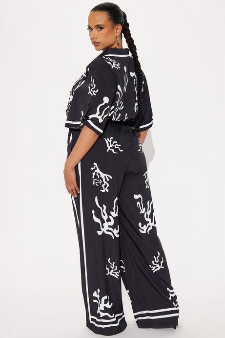 Golden Hour Satin Wide Leg Jumpsuit – Summer Edition - BYS