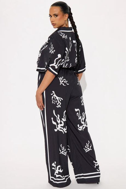 Golden Hour Satin Wide Leg Jumpsuit – Summer Edition - BYS