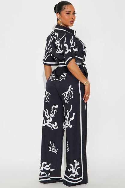Golden Hour Satin Wide Leg Jumpsuit – Summer Edition - BYS